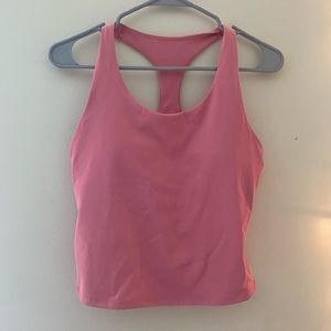 Old Navy Pink Powersoft Cropped Shelf Bra Tank Top Size Medium